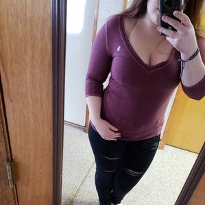 Throwback! Abercrombie and Fitch Deep V Neck